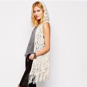 Free People Weave Away Sleeveless Cardigan - GUC